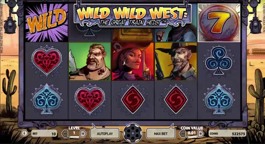 игровой автомат NetEnt - Wild Wild West, скриншот 3
